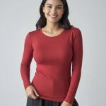 Remera Roja Raso (Modal)
