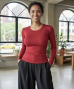 Remera Roja Raso (Modal) - Imagen 4
